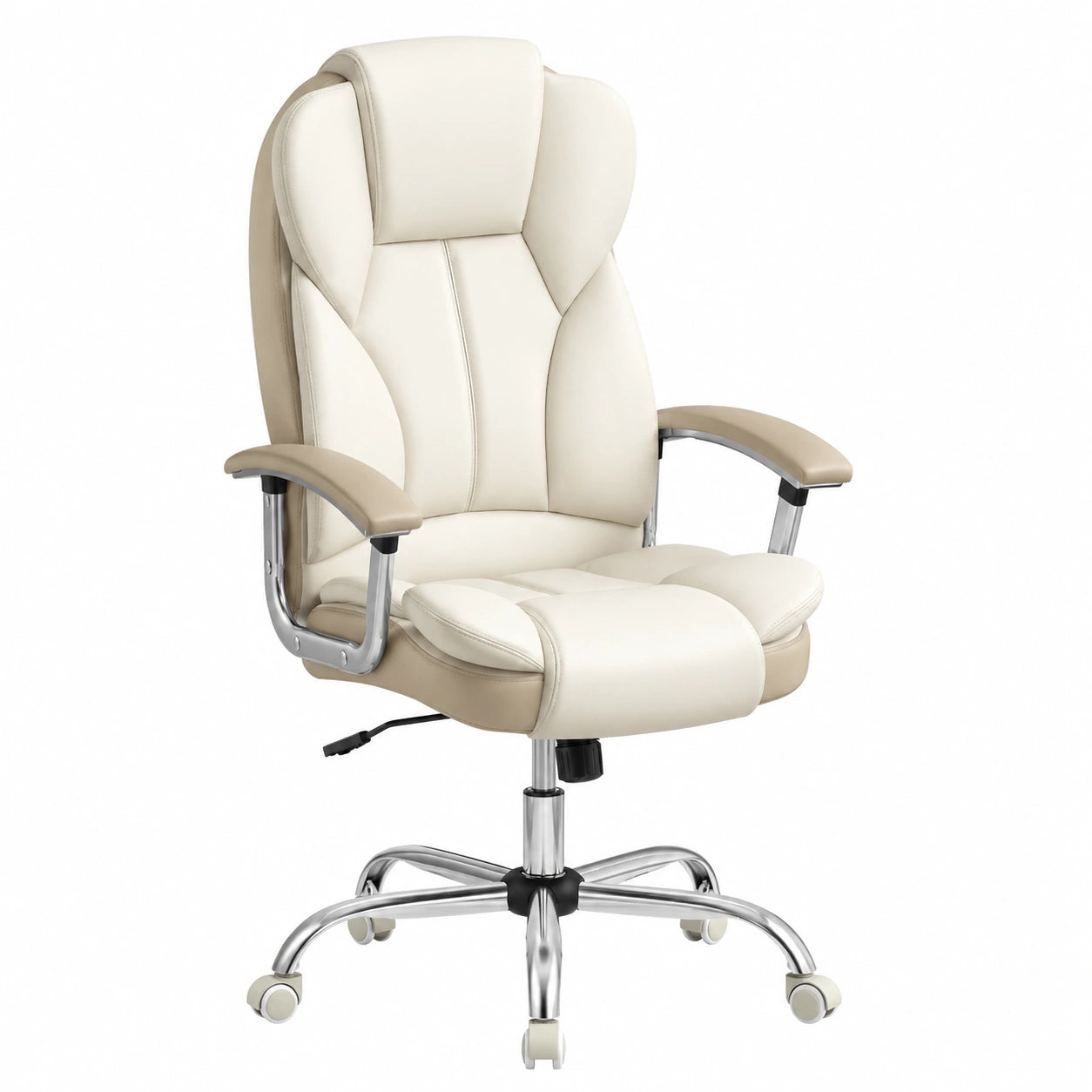 chaise-de-bureau-ergonomique-reglable-pour-teletravail-blanc-creme-et-marron-ouznvs3818fs