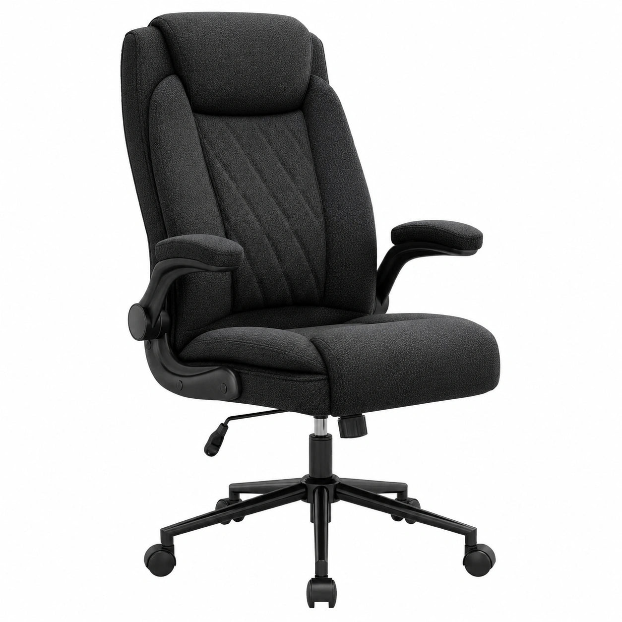chaise-de-bureau-ergonomique-avec-accoudoirs-relevables-support-200-kg-dossier-haut-noir-ghftbc3871kr