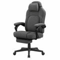 chaise-de-bureau-ergonomique-avec-reposepieds-fauteuil-gamer-reglable-tissu-cotonlin-gris-xlooix3770sn