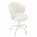 chaise-de-bureau-pivotante-en-tissu-peluche-hauteur-reglable-dossier-petales-blanc-creme-nwogff3841pd